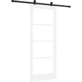  Klizna vrata ORKDAL 83 x 202 cm Masivna borovina i staklo | shoptok.hr