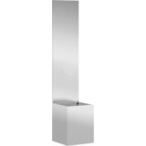 vidaXL Vrtni Sadič s Dekorativnom Pločom Srebrno 32 x 140 cm | shoptok.hr