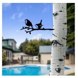 WALLXPERT decorative object figura bird on the branch 03 black | ePonuda.com