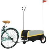 Prikolica za bicikl crno-žuta 30 kg željezna | shoptok.hr