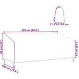 vidaXL Pokrov za vanjski namještaj 220 x 100 x 89 cm | shoptok.hr