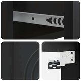  Stenski nočni omarici Črna 33 x 34,5 x 20 cm Inženirski les, (5000209754) | Shoptok.si