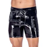 Black Level Vinyl Shorts with Padded Zip 2890569 Black L Cene