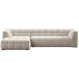 Windsor & Co Sofas bež žametna kotna sedežna garnitura Vesta, levi kot | Shoptok.si