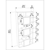 Hanah home Polica za knjige Monaco, 85x176x20 cm, Boje oraha | Eponuda.ba