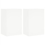 vidaXL Stenske TV omarice 2 kosa bele 40,5x30x60 cm inženirski les, (20977846) Cene