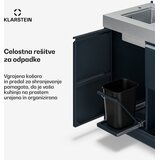 Klarstein WaldChef spodnja omarica za pomivalno korito | Pomivalno korito iz nerjavečega jekla | Odporno na vremenske vplive | 90 x 135 cm | Shoptok.si