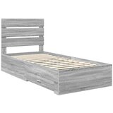 vidaXL konstrukcija postelje siva sonoma 100 x 200 cm konstruiran les, (5000113632) | Shoptok.si