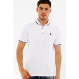 Dewberry T8586 MEN'S POLO NECK T-SHIRT-WHITE Cene
