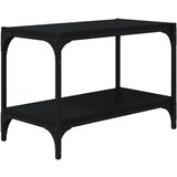 TV ormarić crni 60 x 33 x 41 cm od konstruiranog drva i čelika | shoptok.hr