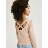 Reserved - Bluza s detaljem na leđima - pastelnoružičasto | shoptok.hr