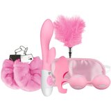 Loveboxxx I love Pink - set za vezanje z vibratorjem (6 kosov) - roza | Shoptok.si
