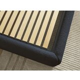 Bobochic Paris Temno modra oblazinjena zakonska postelja s prostorom za shranjevanje/brez vzglavja z letvenim dnom 180x200 cm Inera – | Shoptok.si