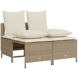  4-dijelni set vrtnih sofa s jastucima bež od poliratana | shoptok.hr