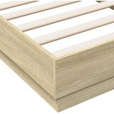  Okvir kreveta s LED svjetlima boja hrasta sonome 75 x 190 cm | shoptok.hr