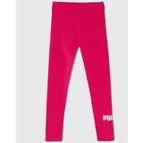 Puma Otroške pajkice ESS Logo Leggings G roza barva