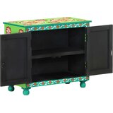  Ručno obojena komoda šarena 70x35x60 cm od masivnog drva manga | shoptok.hr