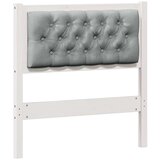 vidaXL Vzglavje Drugo Bela in svetlo siva 75 cm Trdna borovina, (5000109439) | Shoptok.si