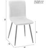 Bessagi Home stol elif, bež, žamet | Shoptok.si
