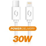 ALIGATOR DATKP61 - USB kabl USB-C / Lightning 30W Power Delivery 2,5m bela | Eponuda.com