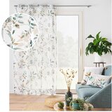 Douceur d intérieur Bijela/zelena prozirna zavjesa 140x280 cm Dilaris – | shoptok.hr