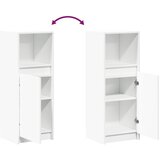  Komoda s LED svjetlima bijela 38x34x100 cm konstruirano drvo | shoptok.hr