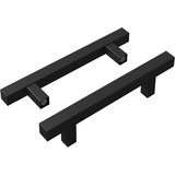 Drška za ormar 2 pcs Crna 150 x 12,3 x 35,2 mm Nehrđajući čelik | Eponuda.com