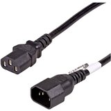 Akyga tok priključni kabel [1x ženski konektor IEC C13\, 10 A - 1x moški konektor IEC\, C14] 5.00 m črna, (20414205) | Shoptok.si