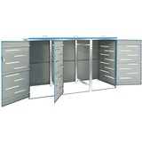 Spremište za tri kante za smeće 207 x 77,5 x 115 cm čelično | shoptok.hr