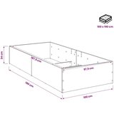  Okvir za podesivu bazu kreveta Hrast artisan 100 x 190 cm - Hrast artisan 100 x 190 cm Samo okvir kreveta | shoptok.hr