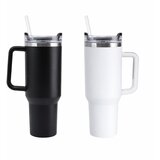  Velika termo šalica s ručkom i slamkom - 1,2 l | shoptok.hr