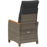  Ležaljka u vrtu Siva i tamno siva 64 x 57,5 x 112 cm poliratan | shoptok.hr