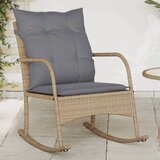  The Living Store Vrtni gugalni stol z blazinami bež poli ratan - Vrtni Gugalni Stol Vrtni Gugalni Stoli, (21479622) | Shoptok.si