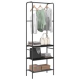 vidaXL stalak za odjeću s policama crni hrast 60 x 30 x 171 cm | shoptok.hr