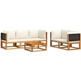  6-dijelna set vrtnih sofa s jastucima masivno bagremovo drvo | shoptok.hr