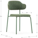 Marckeric Zeleni jedilni stoli v kompletu 4 ks Adriel – | Shoptok.si