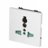  Šuko 220V strujna utičnica univerzalna (10A) - modul dim. 45x45mm (2M) bele boje NP0345MU | Eponuda.com