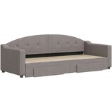  Izvlečna dnevna postelja s predali taupe 80x200 cm blago, (20937398) | Shoptok.si