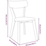vidaXL Jedilni stoli 2 kosa masivne lesene gume | Shoptok.si