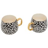 Premier Housewares Črne/zlate lončene skodelice v kompletu 2 ks 330 ml London – Cene