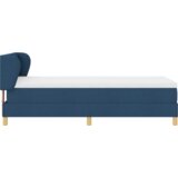 Box Spring Krevet s Madracem - Plava - 90x190 cm - Tkanina | shoptok.hr
