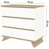Faktum Sienna komoda + nastavak za previjanje, White | shoptok.hr