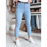 DStreet Spodnie damskie slim fit z paskiem TAIRONIK niebieskie | Shoptok.si