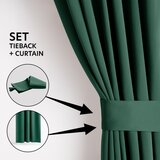 Restilo Temno zelena zatemnitvena izolacijska zavesa 140x245 cm Pleat – | Shoptok.si