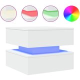  Stolić za kavu s LED svjetlima bijeli 50 x 50 x 40 cm | shoptok.hr