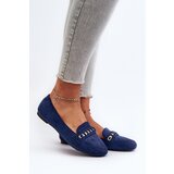 Boto Shiny Women's Moccasins with Chain Navy Aredilla | shoptok.hr