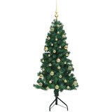vidaXL Korner Umjetno Božićno Drvo Zelena 150 cm PVC i metal | shoptok.hr
