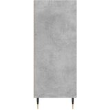 vidaXL Visoka omara betonsko siva 57x35x90 cm inženirski les | Shoptok.si