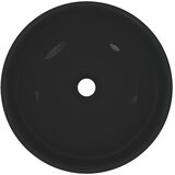  Umivaonik sjajno crni Ø28x10 cm keramički | shoptok.hr