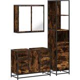 vidaXL 3-dijelni set kupaonskog namještaja boja hrasta drveni | shoptok.hr